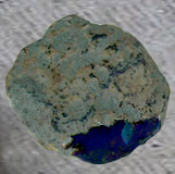 Blue amber nugget