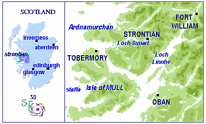 Map of Strontian