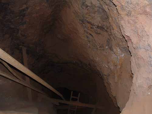 Looking down the shaft