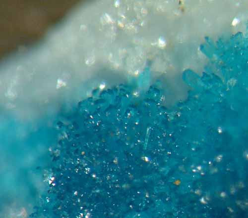 Acicular rosasite microcrystals