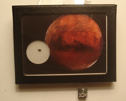 Genuine Martian Meteorite Display - Tissint Shergottite