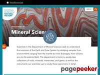 The Smithsonian Institution, Museum of Natural History: Department of Mineral Sciences