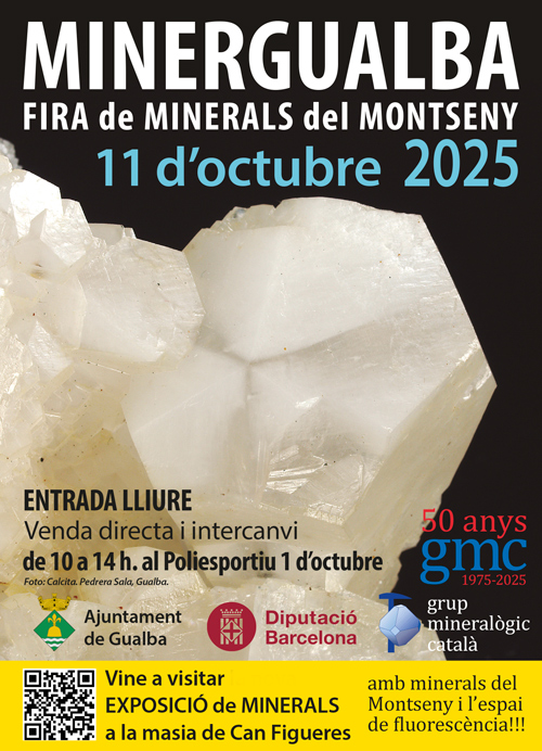 Minergualba 2025. Fira de minerals del Montseny poster